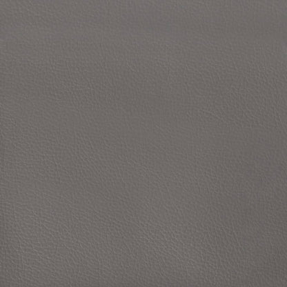 Bettgestell mit Kopfteil Grau 200x200 cm Kunstleder - Pazzar.ch