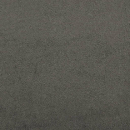 Bettgestell mit Kopfteil Dunkelgrau 80x200 cm Samt - Pazzar.ch