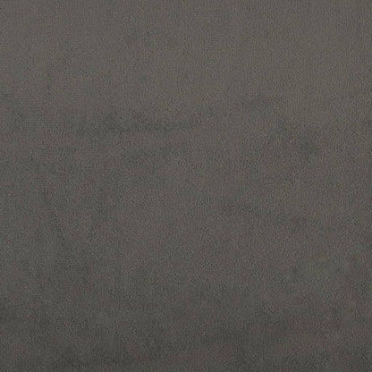 Bettgestell mit Kopfteil Dunkelgrau 140x200 cm Samt - Pazzar.ch
