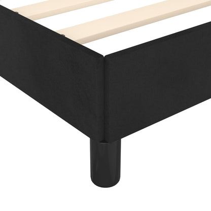 Bettgestell mit Kopfteil Schwarz 120x200 cm Samt - Pazzar.ch