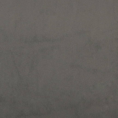 Bettgestell mit Kopfteil Dunkelgrau 200x200 cm Samt - Pazzar.ch