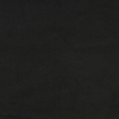 Bettgestell mit Kopfteil Schwarz 200x200 cm Samt - Pazzar.ch