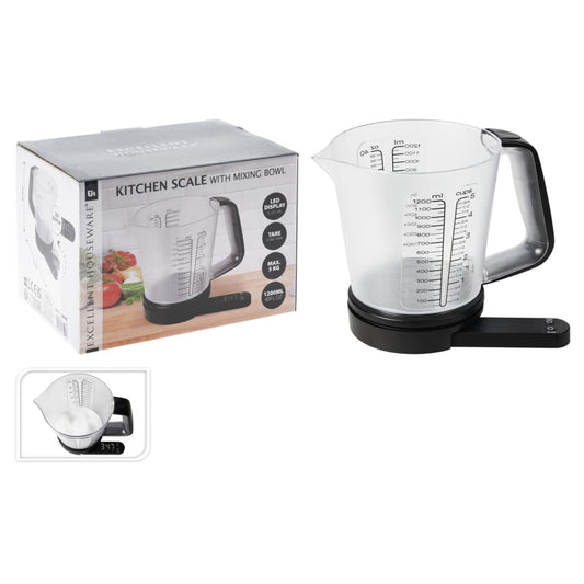 Excellent Houseware Küchenwaage mit Schüssel 1200 ml - Pazzar.ch