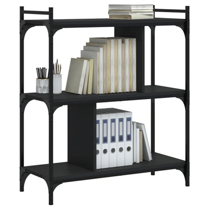 Bücherregal 3 Böden Schwarz 76x32x88 cm Holzwerkstoff - Pazzar.ch
