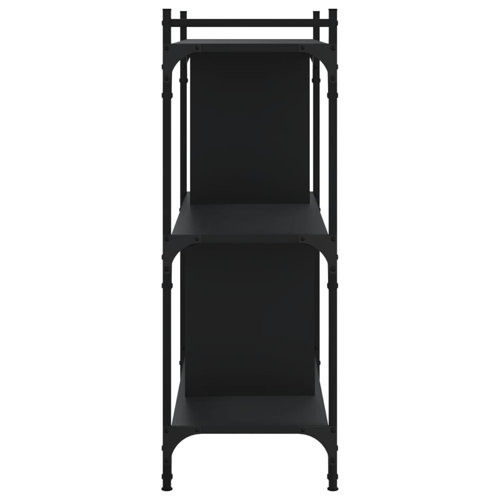Bücherregal 3 Böden Schwarz 76x32x88 cm Holzwerkstoff - Pazzar.ch