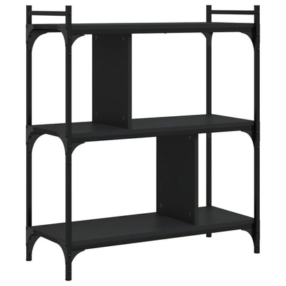 Bücherregal 3 Böden Schwarz 76x32x88 cm Holzwerkstoff - Pazzar.ch