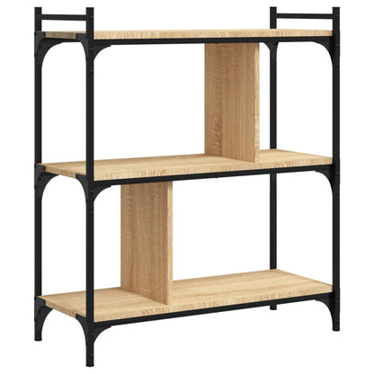 Bücherregal 3 Böden Sonoma-Eiche 76x32x88 cm Holzwerkstoff - Pazzar.ch