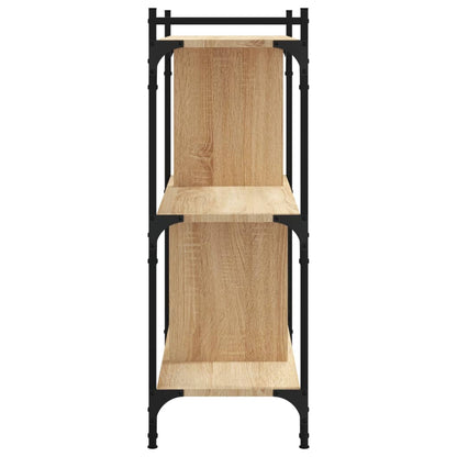 Bücherregal 3 Böden Sonoma-Eiche 76x32x88 cm Holzwerkstoff - Pazzar.ch