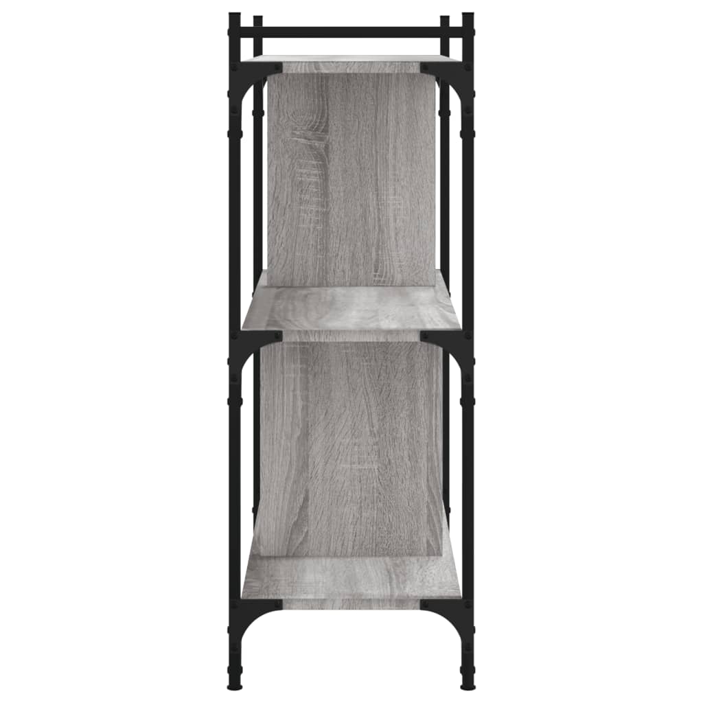 Bücherregal 3 Böden Grau Sonoma 76x32x88 cm Holzwerkstoff - Pazzar.ch
