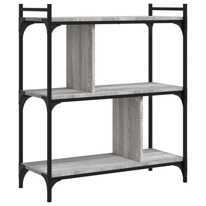 Bücherregal 3 Böden Grau Sonoma 76x32x88 cm Holzwerkstoff - Pazzar.ch