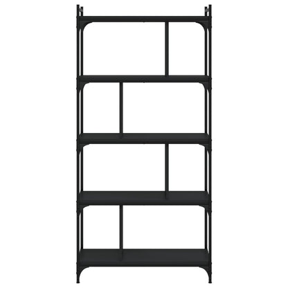 Bücherregal 5 Böden Schwarz 76x32x158 cm Holzwerkstoff - Pazzar.ch
