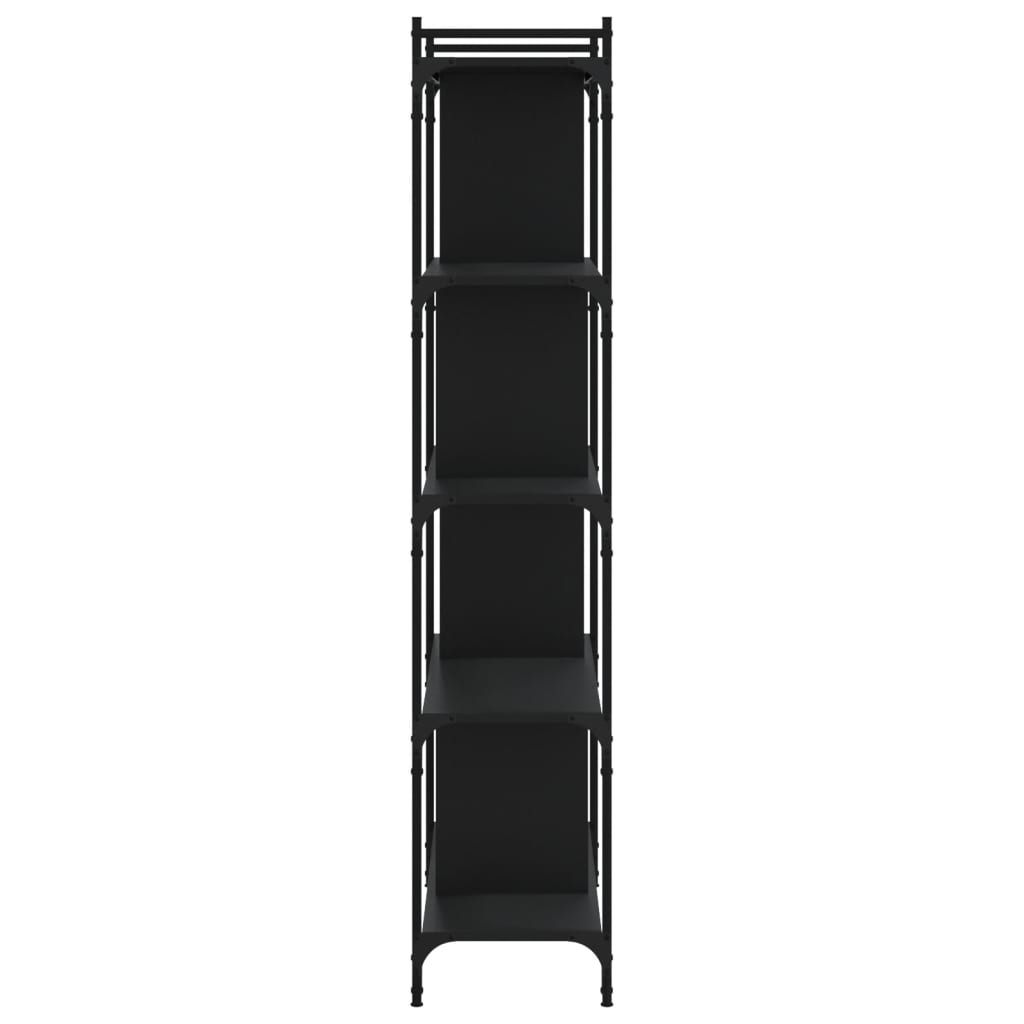 Bücherregal 5 Böden Schwarz 76x32x158 cm Holzwerkstoff - Pazzar.ch