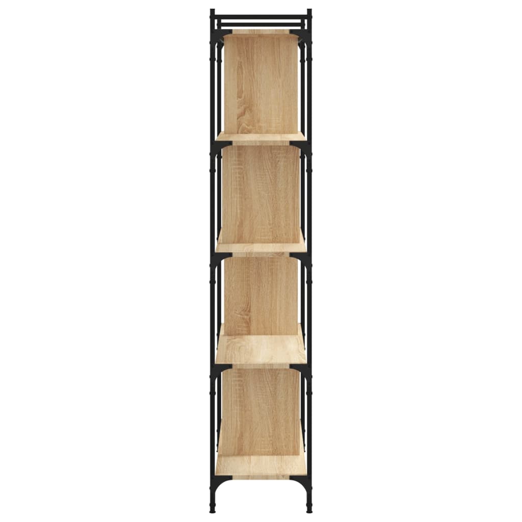 Bücherregal 5 Böden Sonoma-Eiche 76x32x158 cm Holzwerkstoff - Pazzar.ch