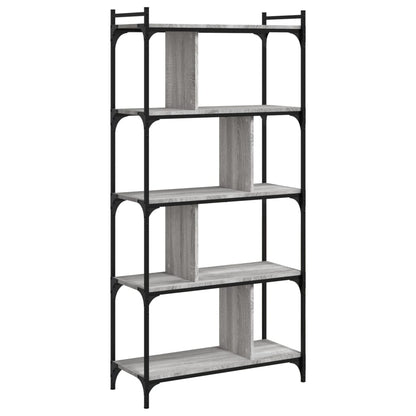 Bücherregal 5 Böden Grau Sonoma 76x32x158 cm Holzwerkstoff - Pazzar.ch