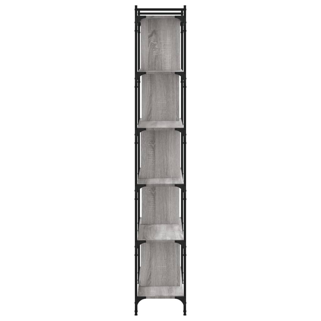 Bücherregal 6 Böden Grau Sonoma 76x32x192 cm Holzwerkstoff - Pazzar.ch