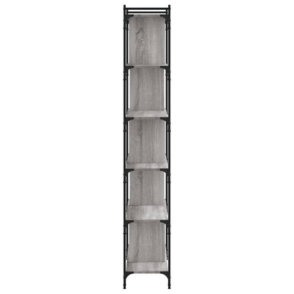 Bücherregal 6 Böden Grau Sonoma 76x32x192 cm Holzwerkstoff - Pazzar.ch
