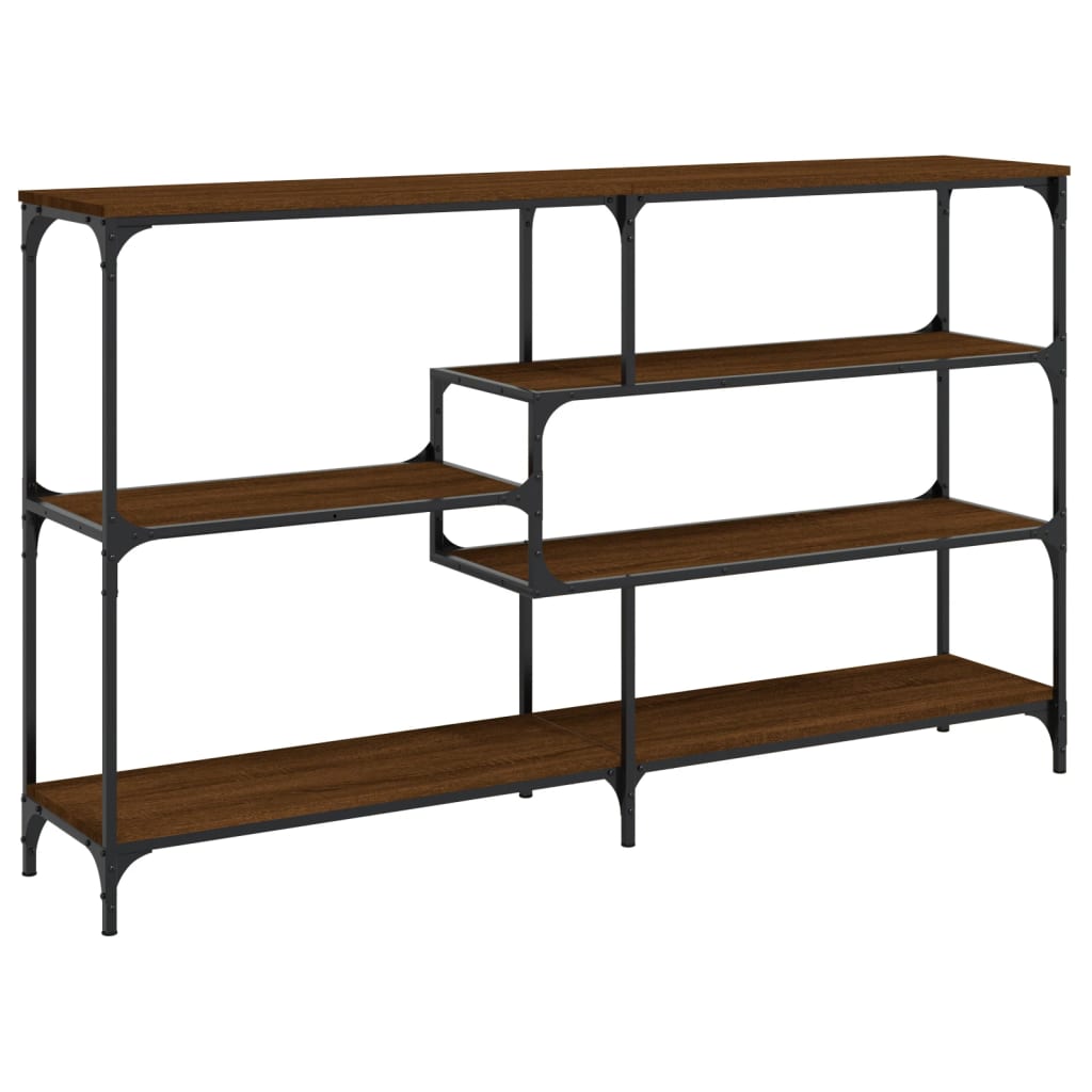 Konsolentisch Braun Eichen-Optik 160x32x95 cm Holzwerkstoff - Pazzar.ch