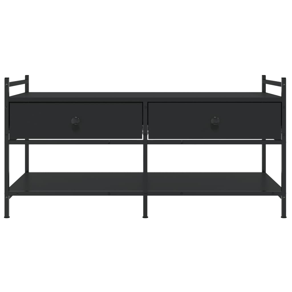 Couchtisch Schwarz 99x50x50 cm Holzwerkstoff - Pazzar.ch