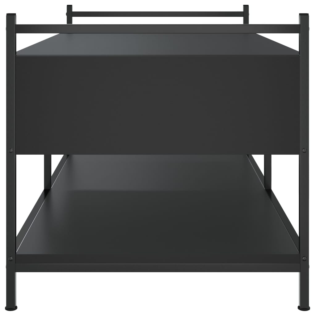 Couchtisch Schwarz 99x50x50 cm Holzwerkstoff - Pazzar.ch