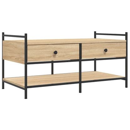 Couchtisch Sonoma-Eiche 99x50x50 cm Holzwerkstoff - Pazzar.ch