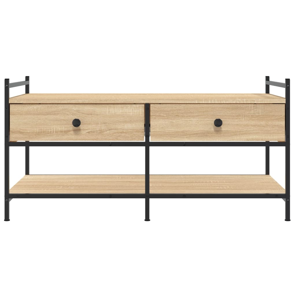 Couchtisch Sonoma-Eiche 99x50x50 cm Holzwerkstoff - Pazzar.ch