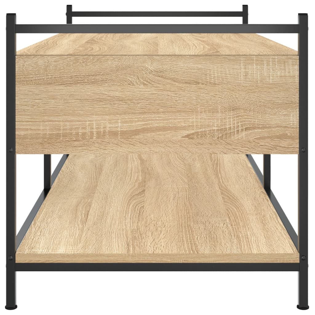 Couchtisch Sonoma-Eiche 99x50x50 cm Holzwerkstoff - Pazzar.ch