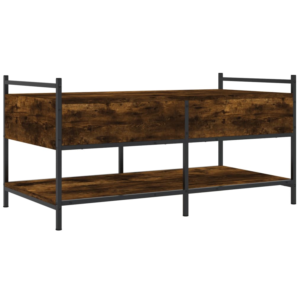 Couchtisch Räuchereiche 99x50x50 cm Holzwerkstoff - Pazzar.ch