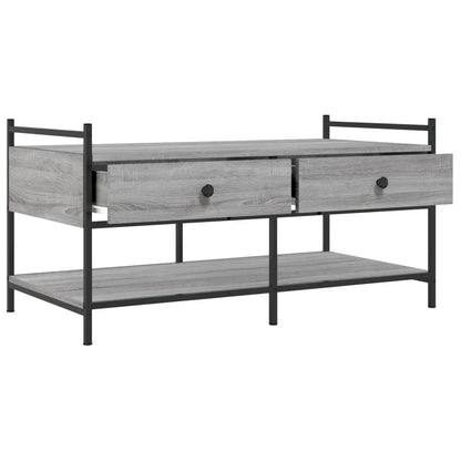 Couchtisch Grau Sonoma 99x50x50 cm Holzwerkstoff - Pazzar.ch