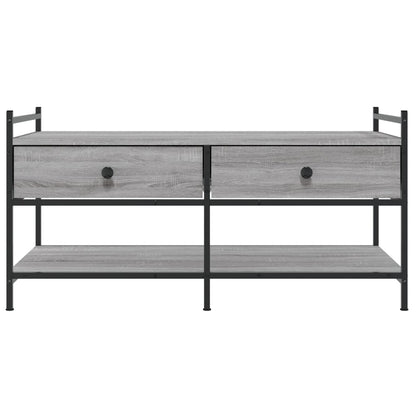 Couchtisch Grau Sonoma 99x50x50 cm Holzwerkstoff - Pazzar.ch