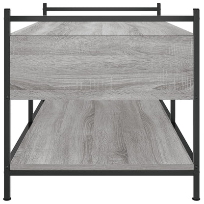 Couchtisch Grau Sonoma 99x50x50 cm Holzwerkstoff - Pazzar.ch