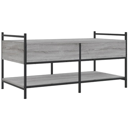 Couchtisch Grau Sonoma 99x50x50 cm Holzwerkstoff - Pazzar.ch