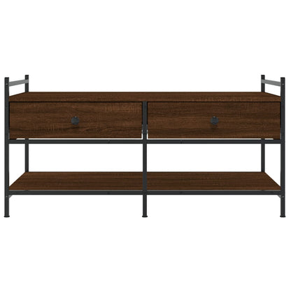 Couchtisch Braun Eichen-Optik 99x50x50 cm Holzwerkstoff - Pazzar.ch