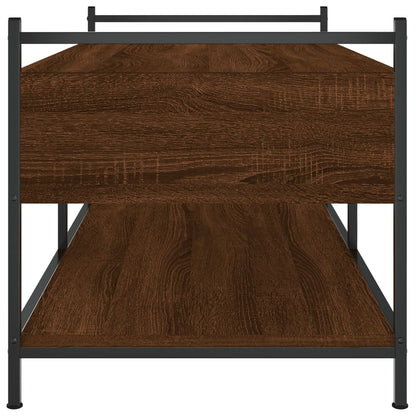 Couchtisch Braun Eichen-Optik 99x50x50 cm Holzwerkstoff - Pazzar.ch