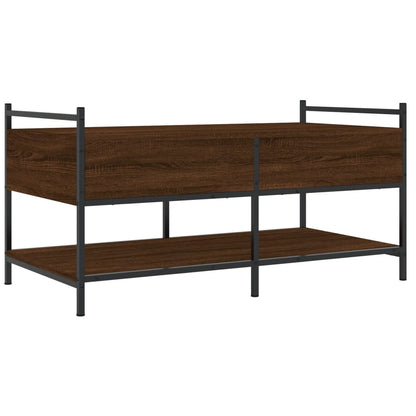 Couchtisch Braun Eichen-Optik 99x50x50 cm Holzwerkstoff - Pazzar.ch