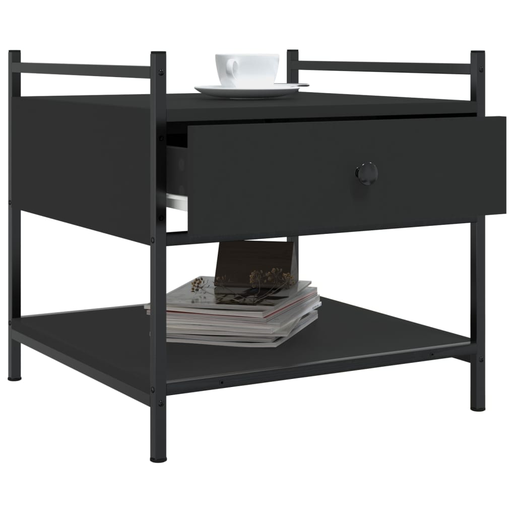 Couchtisch Schwarz 50x50x50 cm Holzwerkstoff - Pazzar.ch