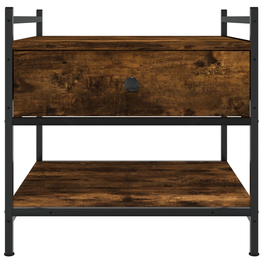 Couchtisch Räuchereiche 50x50x50 cm Holzwerkstoff - Pazzar.ch