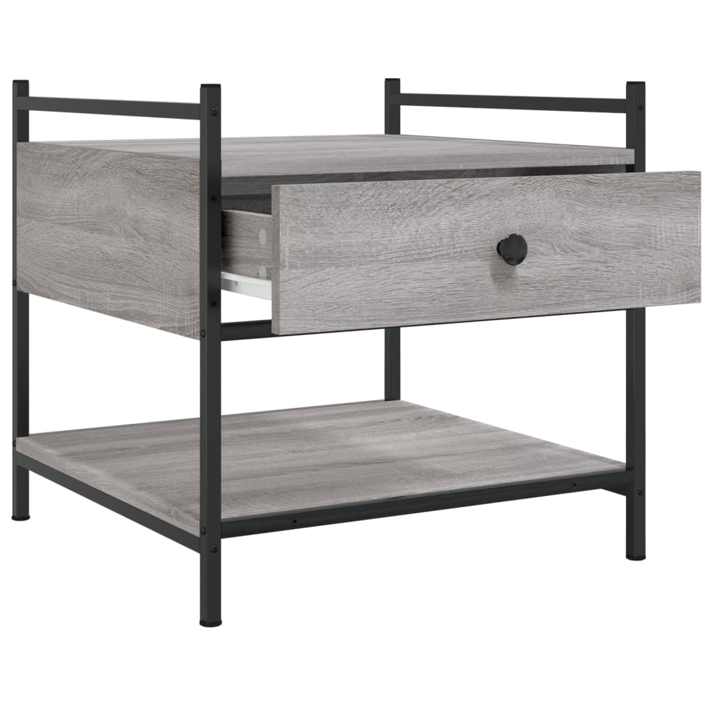 Couchtisch Grau Sonoma 50x50x50 cm Holzwerkstoff - Pazzar.ch