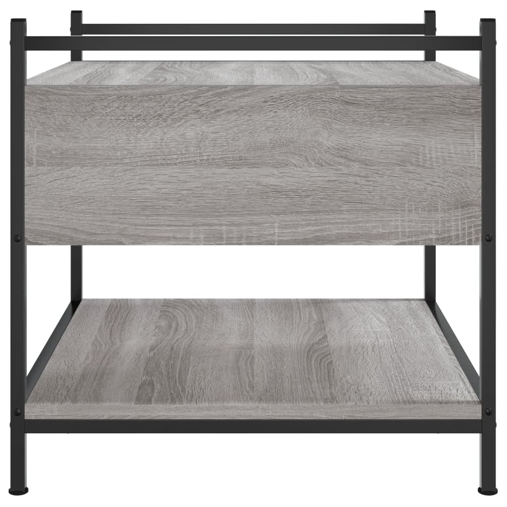 Couchtisch Grau Sonoma 50x50x50 cm Holzwerkstoff - Pazzar.ch