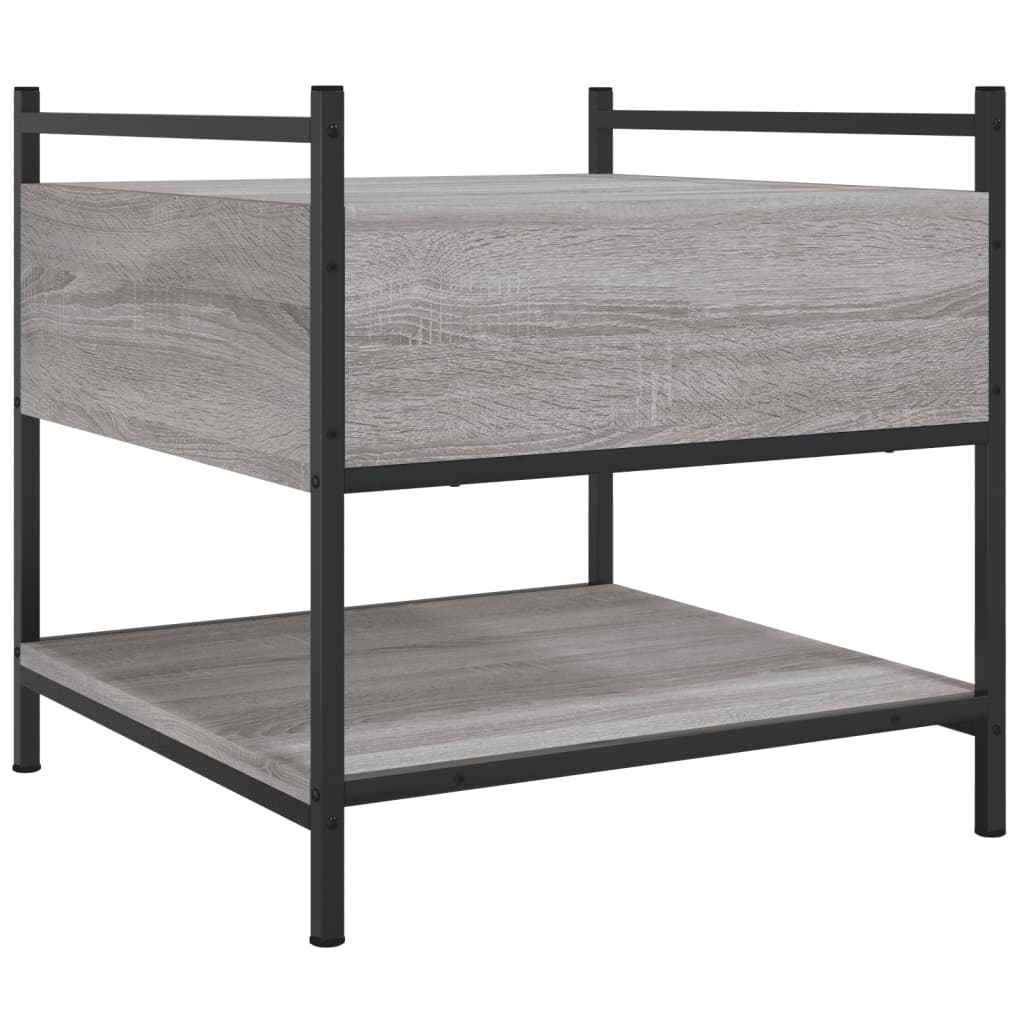 Couchtisch Grau Sonoma 50x50x50 cm Holzwerkstoff - Pazzar.ch