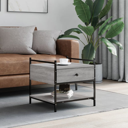 Couchtisch Grau Sonoma 50x50x50 cm Holzwerkstoff - Pazzar.ch