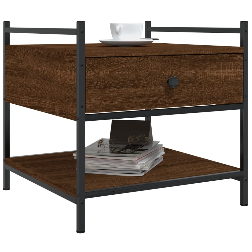 Couchtisch Braun Eichen-Optik 50x50x50 cm Holzwerkstoff - Pazzar.ch