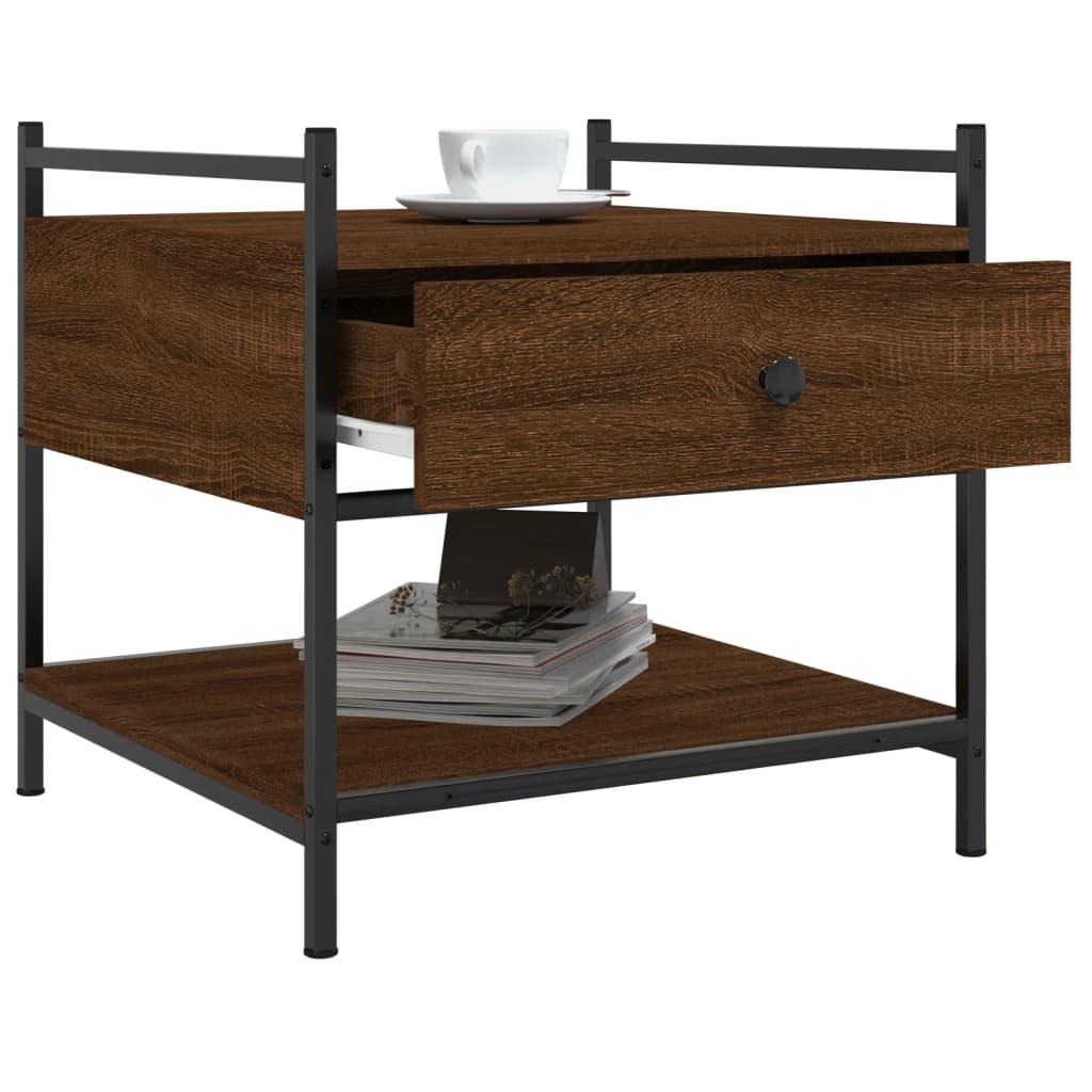 Couchtisch Braun Eichen-Optik 50x50x50 cm Holzwerkstoff - Pazzar.ch