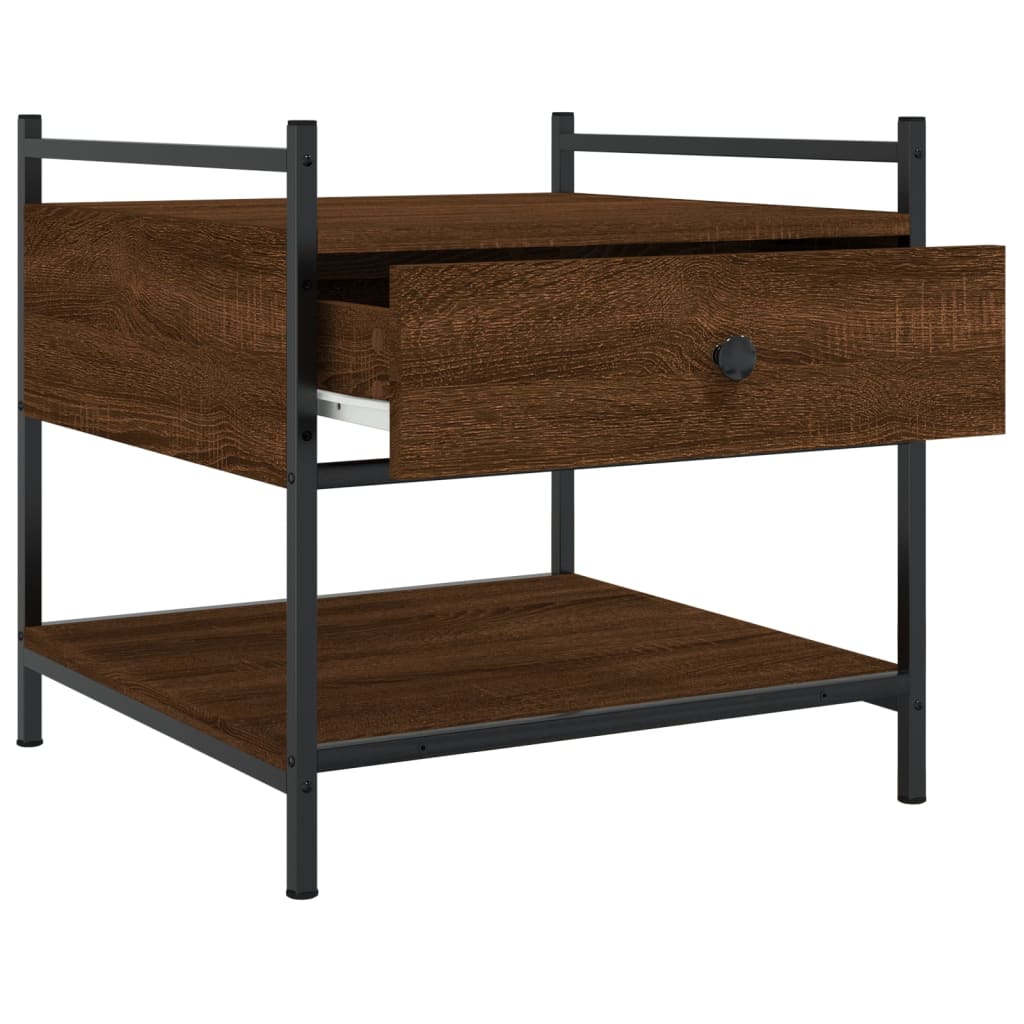 Couchtisch Braun Eichen-Optik 50x50x50 cm Holzwerkstoff - Pazzar.ch