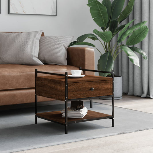 Couchtisch Braun Eichen-Optik 50x50x50 cm Holzwerkstoff - Pazzar.ch