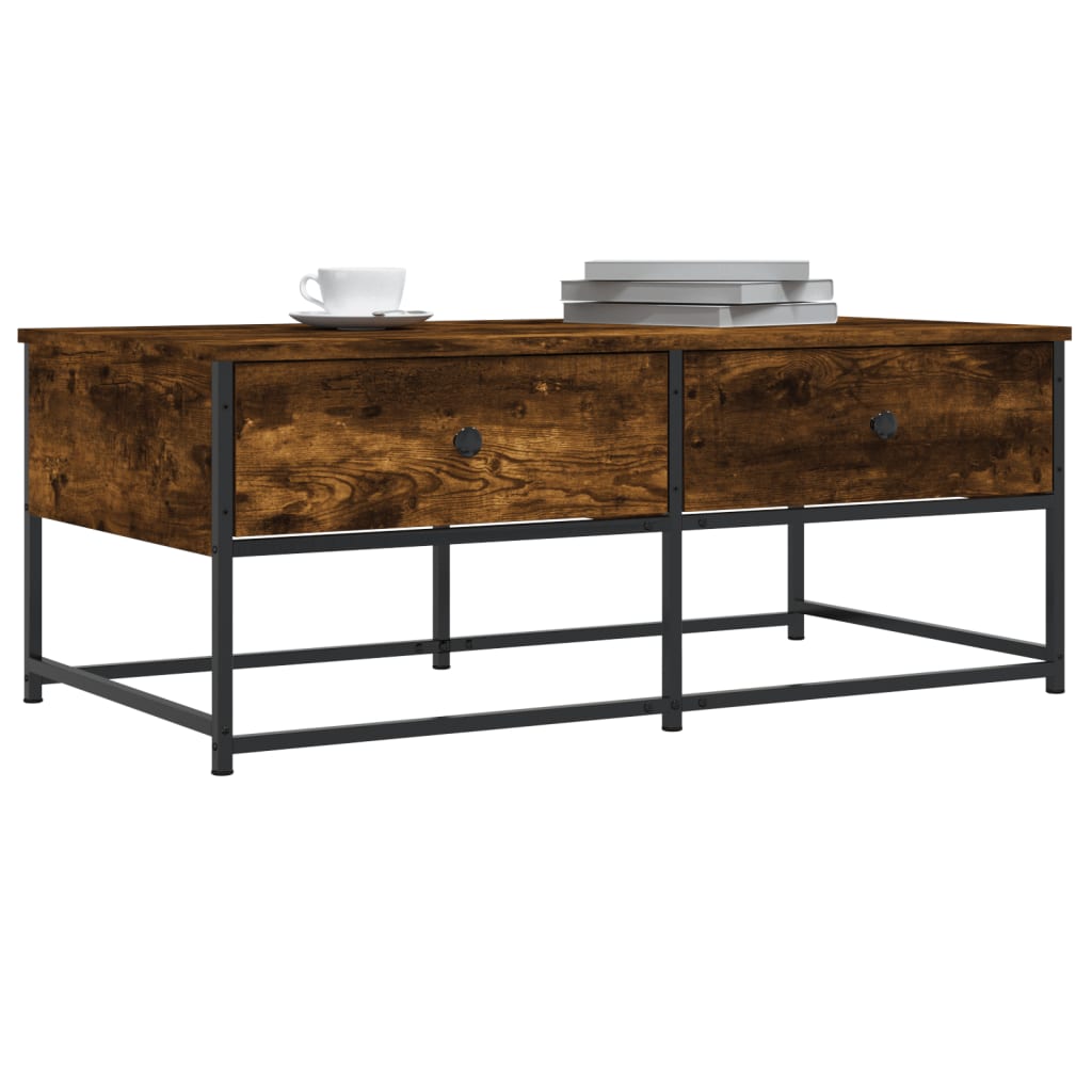 Couchtisch Räuchereiche 100x51x40 cm Holzwerkstoff - Pazzar.ch