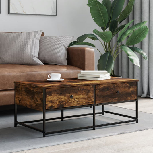 Couchtisch Räuchereiche 100x51x40 cm Holzwerkstoff - Pazzar.ch