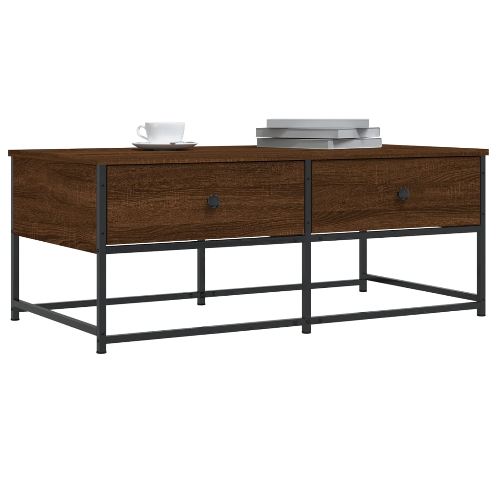 Couchtisch Braun Eichen-Optik 100x51x40 cm Holzwerkstoff - Pazzar.ch