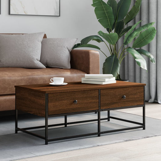 Couchtisch Braun Eichen-Optik 100x51x40 cm Holzwerkstoff - Pazzar.ch