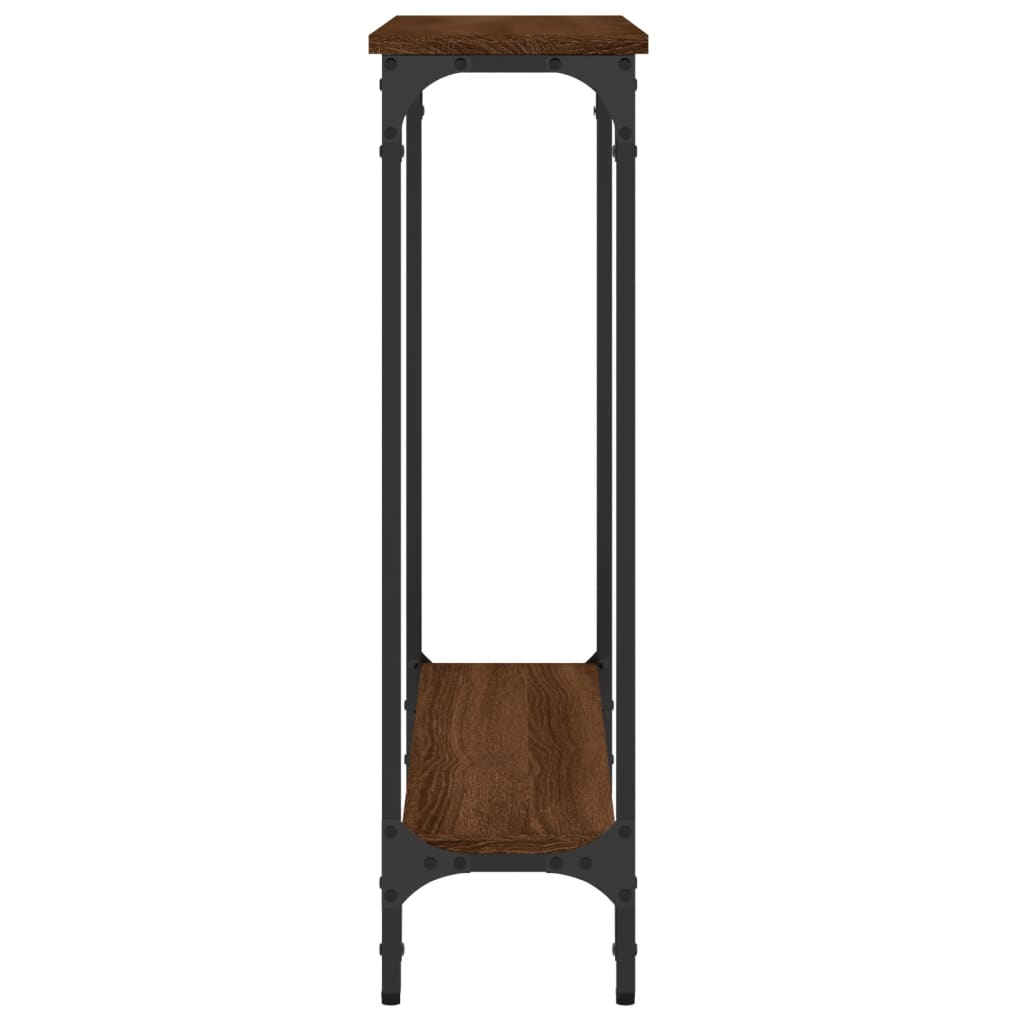 Konsolentisch Braun Eichen-Optik 75x22,5x75 cm Holzwerkstoff - Pazzar.ch