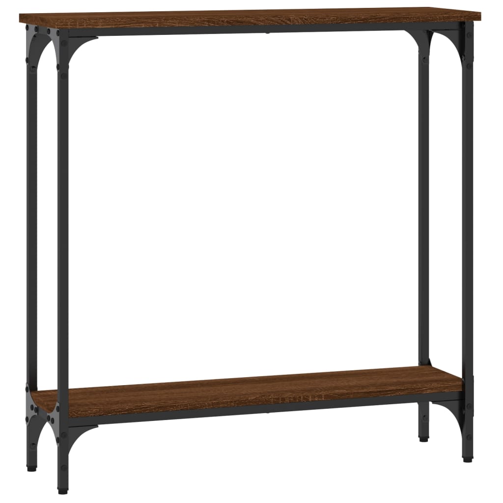 Konsolentisch Braun Eichen-Optik 75x22,5x75 cm Holzwerkstoff - Pazzar.ch